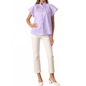NEW PROSPERINA florence cotton top in lilac